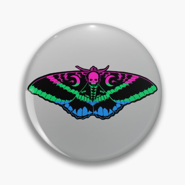 Item preview, Polysexuality Pride Flag Death‘s Head Hawkmoth designed and sold by PainAndBrushes.