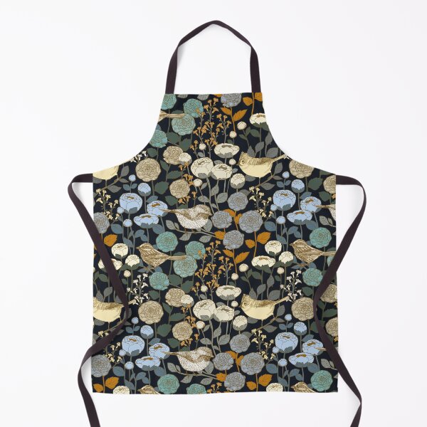 Item preview, Winter Rose Garden Birds Black designed and sold by Cecilia Mok.