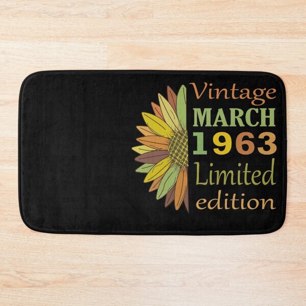 Item preview, vintage march 1963 limited edition, 59 Year Old Gifts Vintage 1963 Limited Edition 59th Birthday designed and sold by SimoSaladain.
