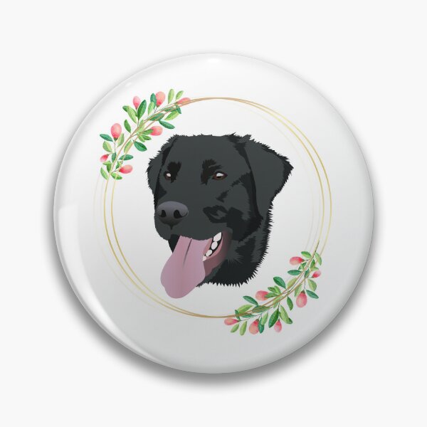 Item preview, Black Lab Flower Frame designed and sold by KCPetPortraits.
