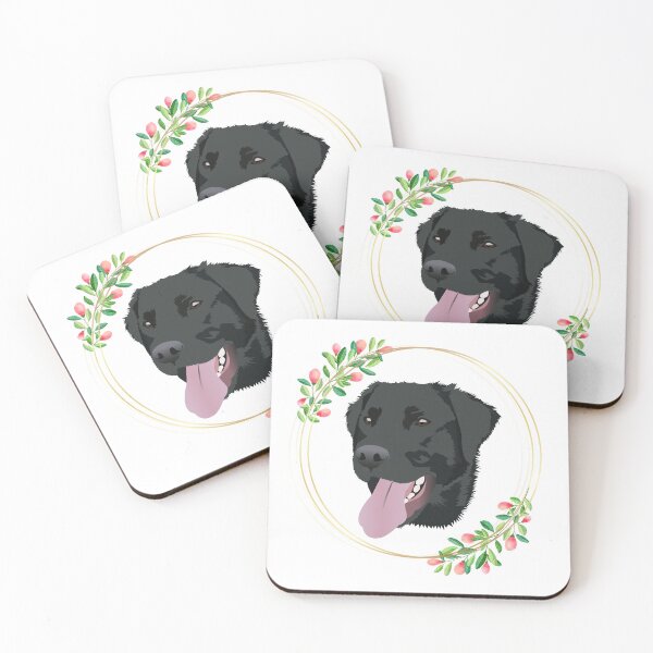 Item preview, Black Lab Flower Frame designed and sold by KCPetPortraits.