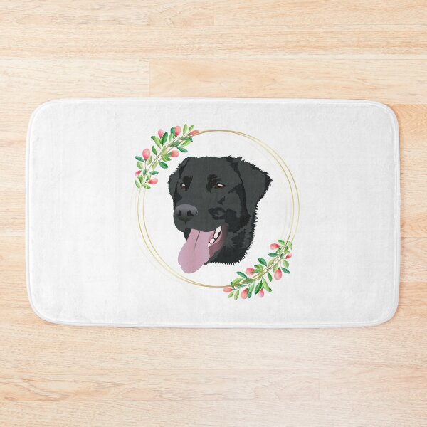 Item preview, Black Lab Flower Frame designed and sold by KCPetPortraits.