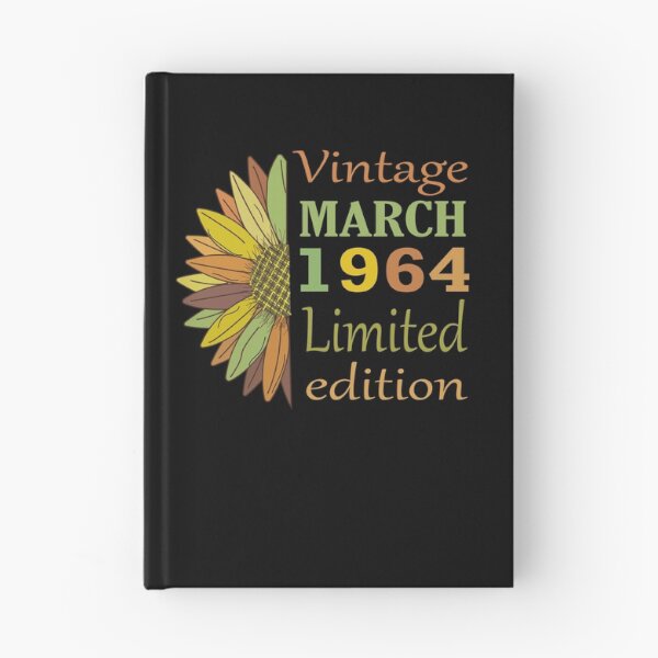 Item preview, vintage march 1964 limited edition, 58 Year Old Gifts Vintage 1964 Limited Edition 58th Birthday designed and sold by SimoSaladain.