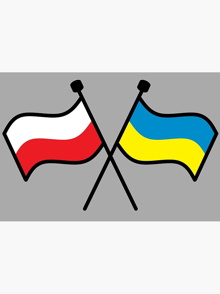 "Dual Polish and Ukrainian Flags" Poster for Sale by DisneyFanatic23