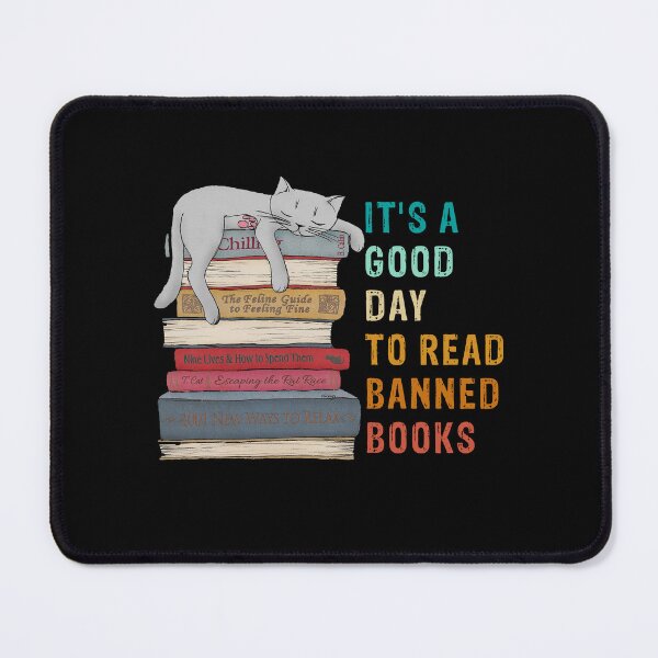 Item preview, It's A Good Day To Read Banned Books, Book Lovers Vintage Banned Books Gift, Cute Vintage Bookworm Library Worker Gifts designed and sold by Rachiirt.