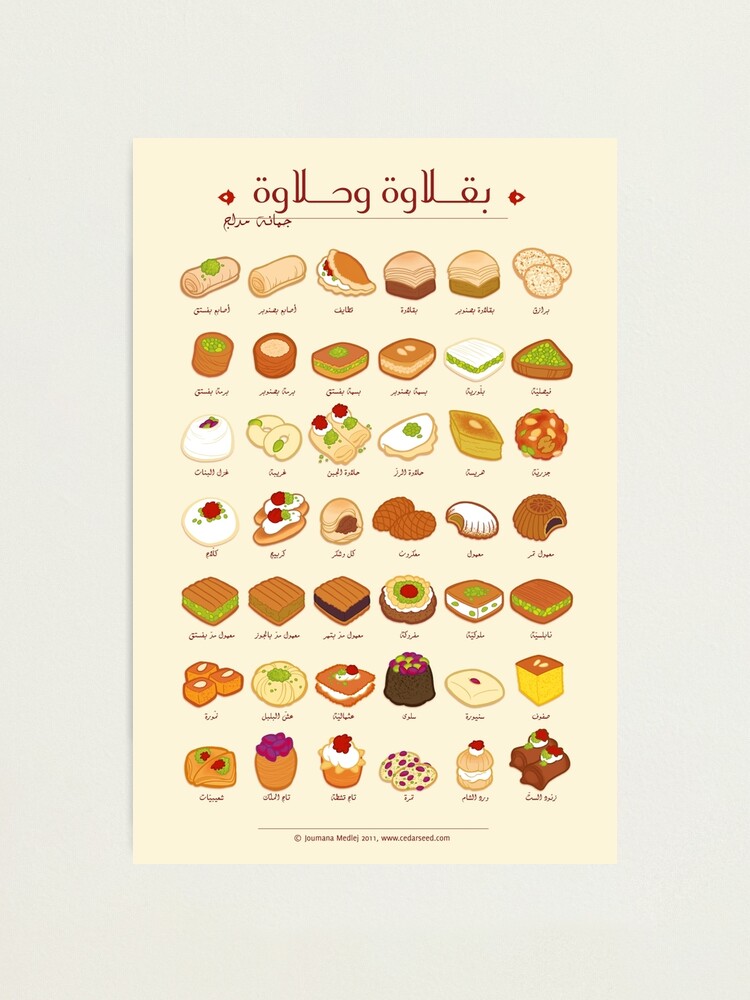 Alternate view of Baklawa & Halawa (Arabic) Photographic Print