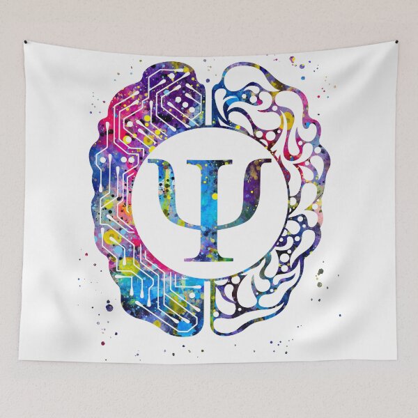 Item preview, Psychology Psi Symbol in Left and Right Brain designed and sold by EvasDreams.