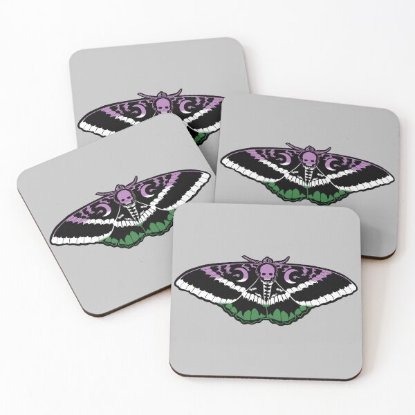 Item preview, Genderqueer Pride Flag Death‘s Head Hawkmoth designed and sold by PainAndBrushes.