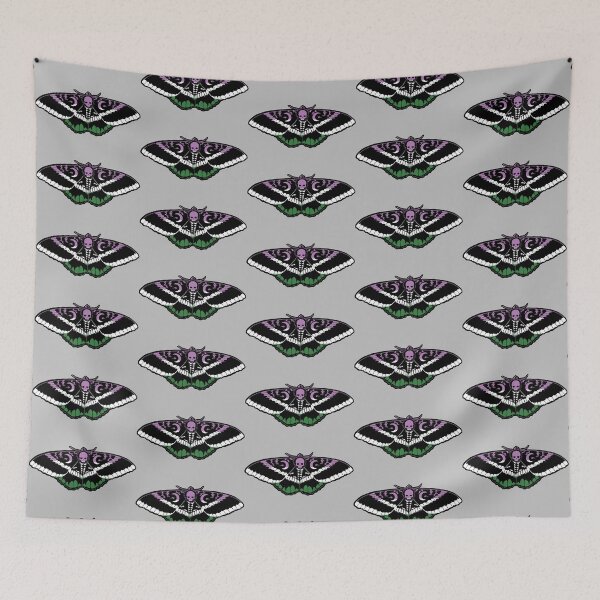 Item preview, Genderqueer Pride Flag Death‘s Head Hawkmoth designed and sold by PainAndBrushes.
