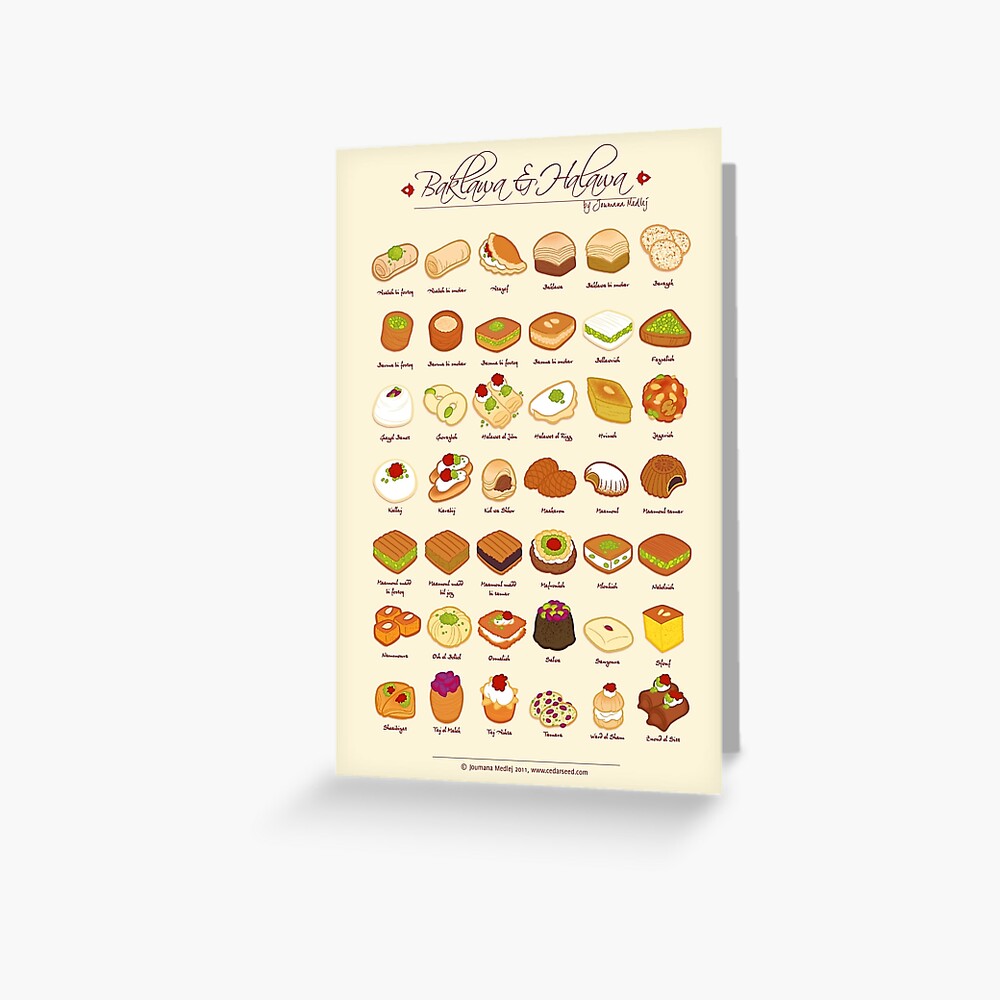Baklawa & Halawa Greeting Card