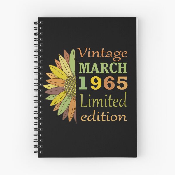 Item preview, vintage march 1965 limited edition, 57 Year Old Gifts Vintage 1965 Limited Edition 57th Birthday designed and sold by SimoSaladain.