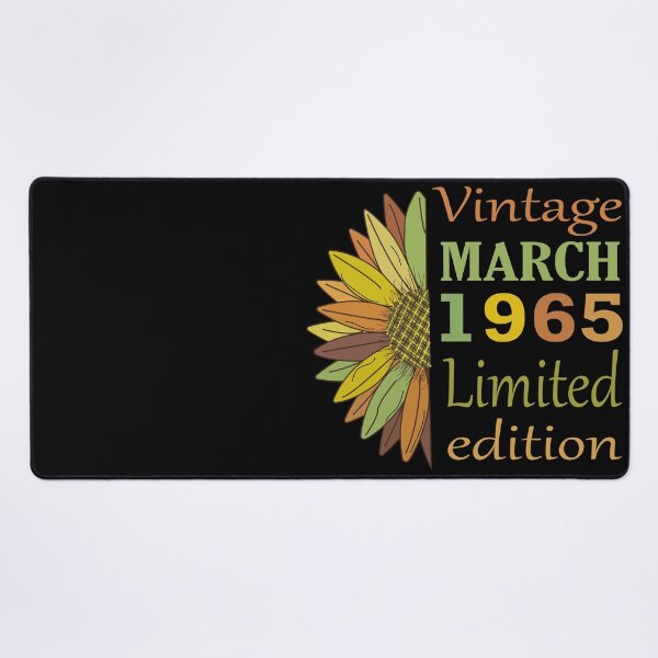 Item preview, vintage march 1965 limited edition, 57 Year Old Gifts Vintage 1965 Limited Edition 57th Birthday designed and sold by SimoSaladain.
