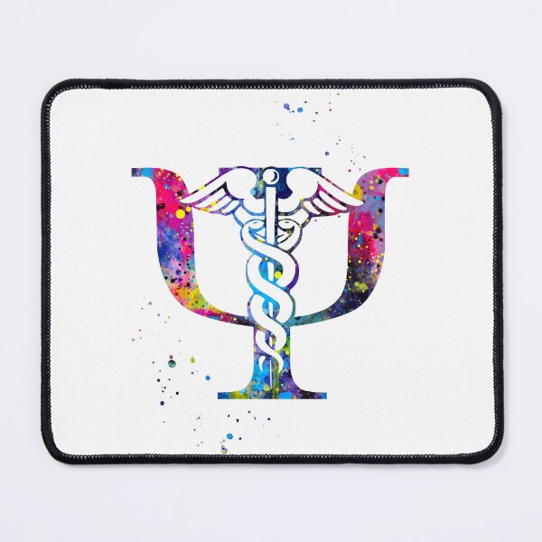 Item preview, Psychiatry Symbol Psi and Rod of Asclepius designed and sold by EvasDreams.