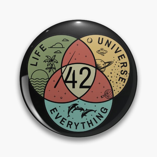 Item preview, Life The Universe And Everything, Venn Diagram designed and sold by ThreadsNouveau.