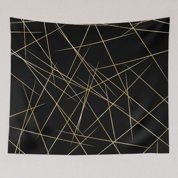 Item preview, Black and Gold Lines designed and sold by Gavin DeFazio Devine.