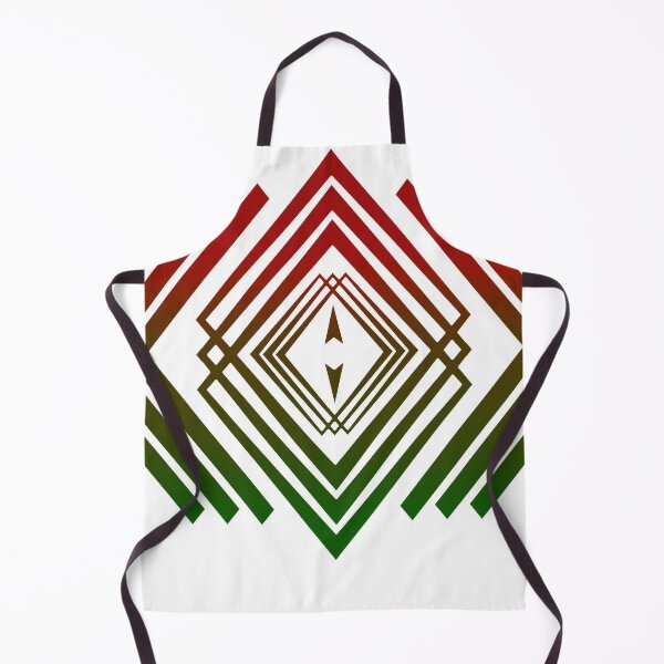 Item preview, Red and green lines in the shape of diamonds designed and sold by Bigrow.