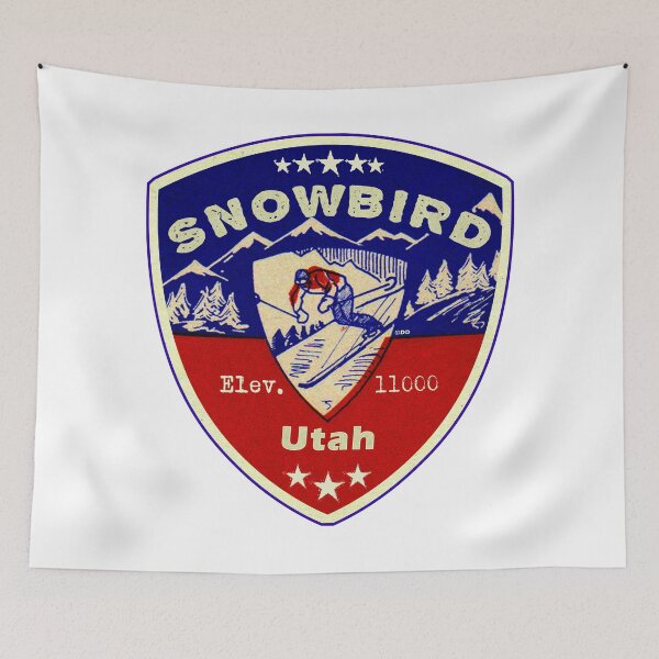 Artikelvorschau, Snowbird Utah Skifahren Skiberge Skifahrer UT entworfen und verkauft von DESTINATIONS DECAL.