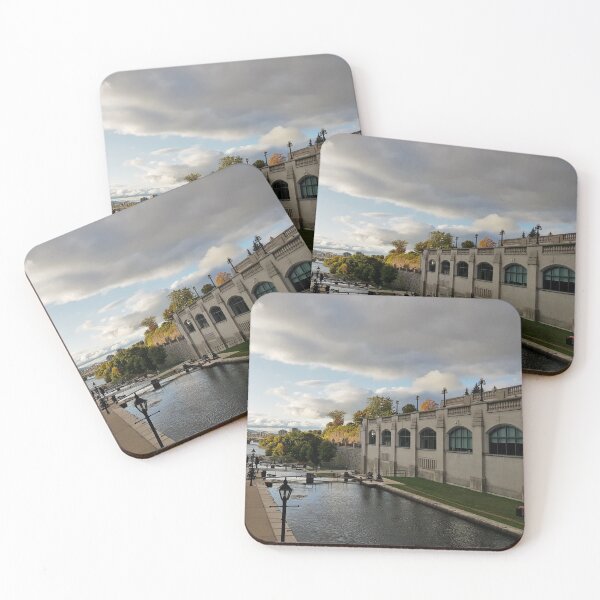 Item preview, Rideau Canal locks in Ottawa, Canada, at sunset designed and sold by icomeinpeace2.