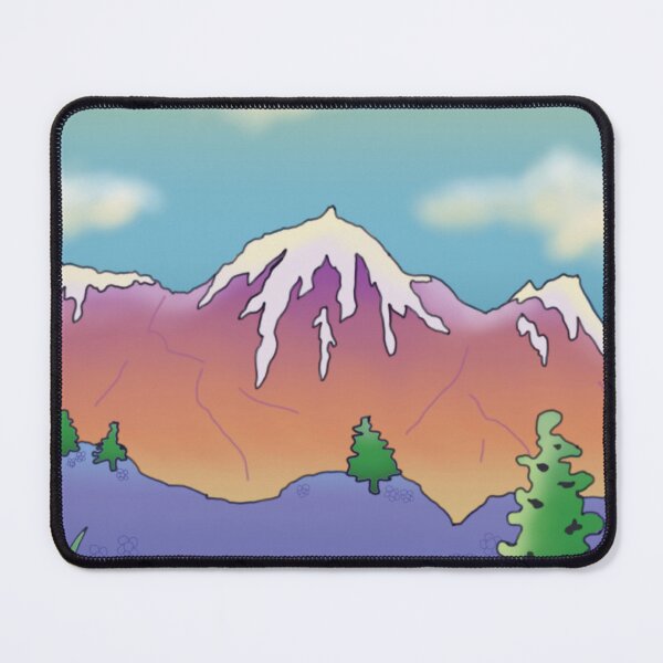 Item preview, golden hour mountain scene art designed and sold by CaptiveThought.