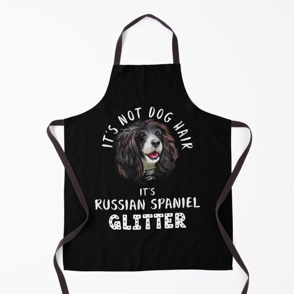 Item preview, It's not dog hair it's RUSSIAN SPANIEL glitter funny dog quote designed and sold by theshirtinator.
