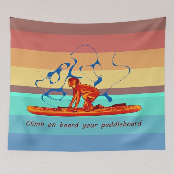 Item preview, Climb on board your paddleboard (orange) designed and sold by Pauletart.