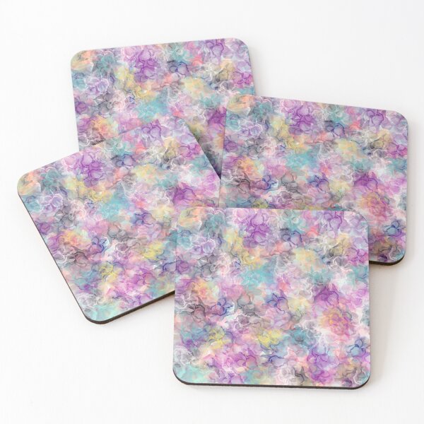 Item preview, Inky flowers in blue designed and sold by CelCorDesigns.