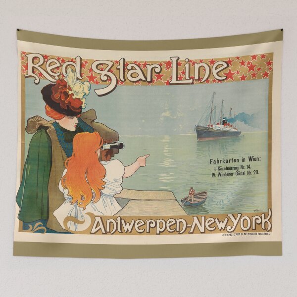 Item preview, Red Star Line - Vintage Art designed and sold by RickE.