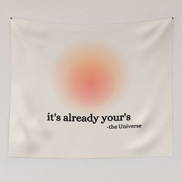 Item preview, It's already yours | Manifestation Artwork sticker t-shirts | manifestation quotes |  designed and sold by Guywithnojob.