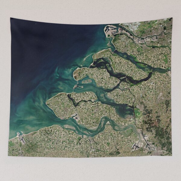 Item preview, Zeeland, Netherlands from space designed and sold by Raureif.