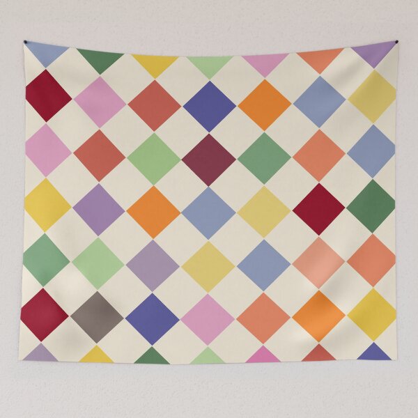 Item preview, Colores Slanted Checker designed and sold by STUDIO MORE Los Angeles.
