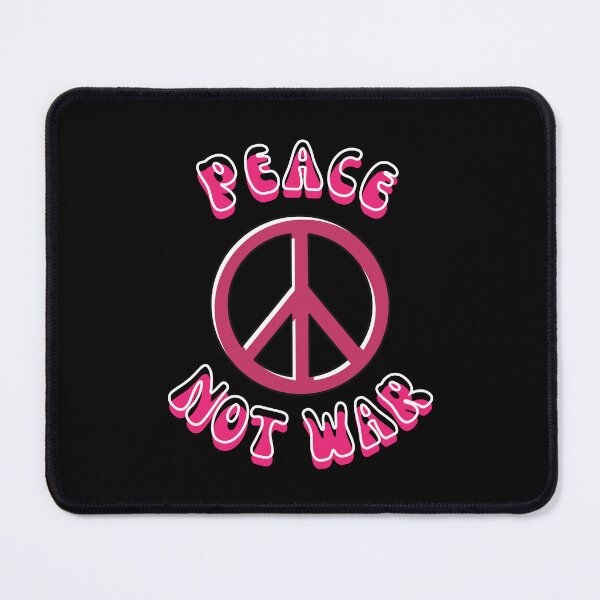 Item preview, Peace Not War with CND peace logo - innuendo pink designed and sold by BTCelebration.