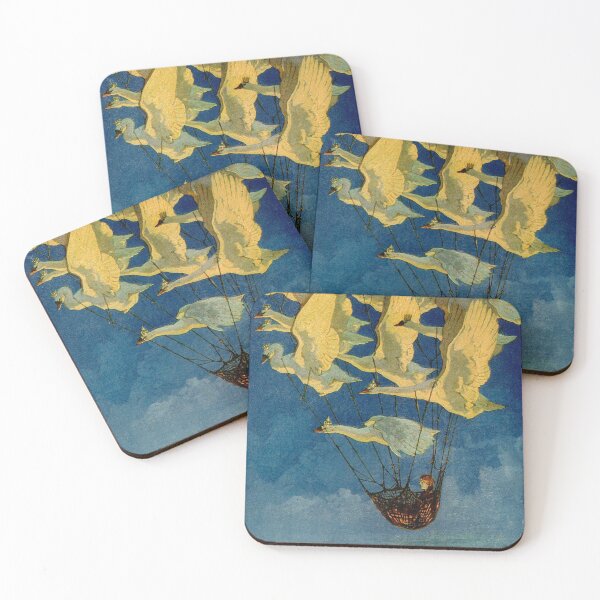 Item preview, Wild Swans - Harry Rountree - Vintage Art designed and sold by RickE.