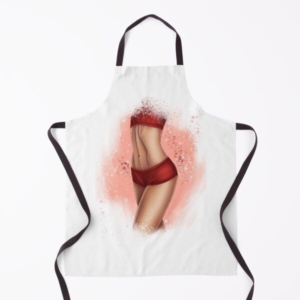 Aperçu de l'œuvre Torse féminin en lingerie rouge créée et vendue par Iris777.