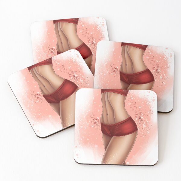 Item preview, Female torso in red lingerie designed and sold by Iris777.