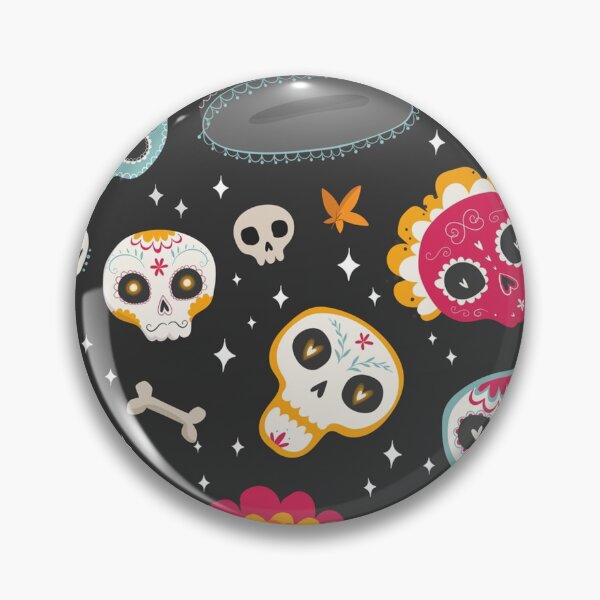 Item preview, Day of the Dead Sugar Skull Pattern dia de los muertos Halloween mariachi band group designed and sold by Spaceshipsells.