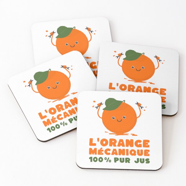 Item preview, CLOCKWORK ORANGE 100% PURE JUICE - Mechanical humor logo designed and sold by Buddyboutique.