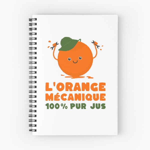 Item preview, CLOCKWORK ORANGE 100% PURE JUICE - Mechanical humor logo designed and sold by Buddyboutique.