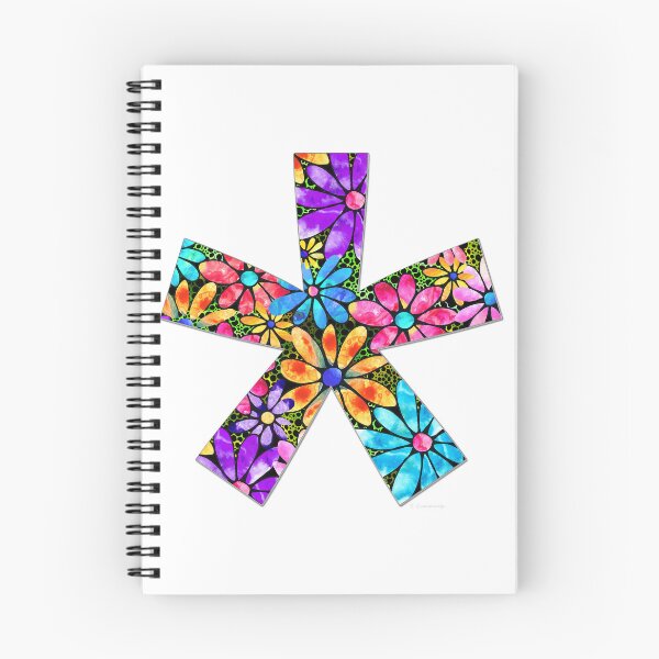 Item preview, Whimsical Colorful Asterisk Punctuation Mark Art - by Sharon Cummings designed and sold by Sharon Cummings Art.