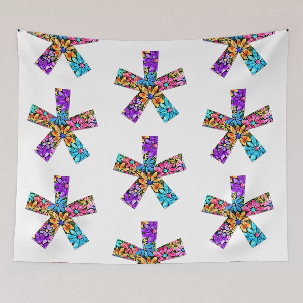 Item preview, Whimsical Colorful Asterisk Punctuation Mark Art - by Sharon Cummings designed and sold by Sharon Cummings Art.