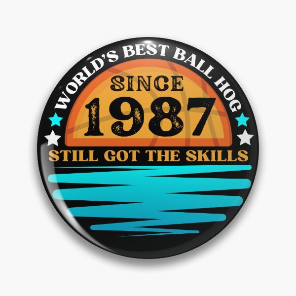 Item preview, Basketball lover born in 1987 - Funny basketball since birth year - Birthday basketball designed and sold by TheForgettables.
