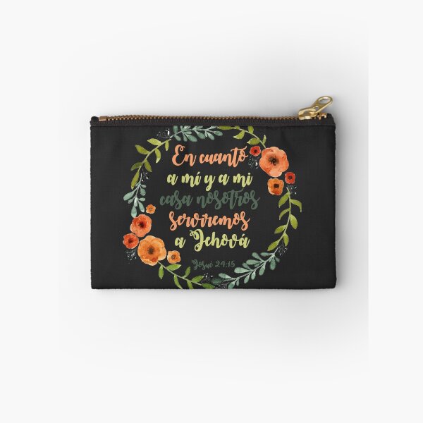 Item preview, Flower wreath with biblical phrase Joshua 24:15 designed and sold by regalos-co.