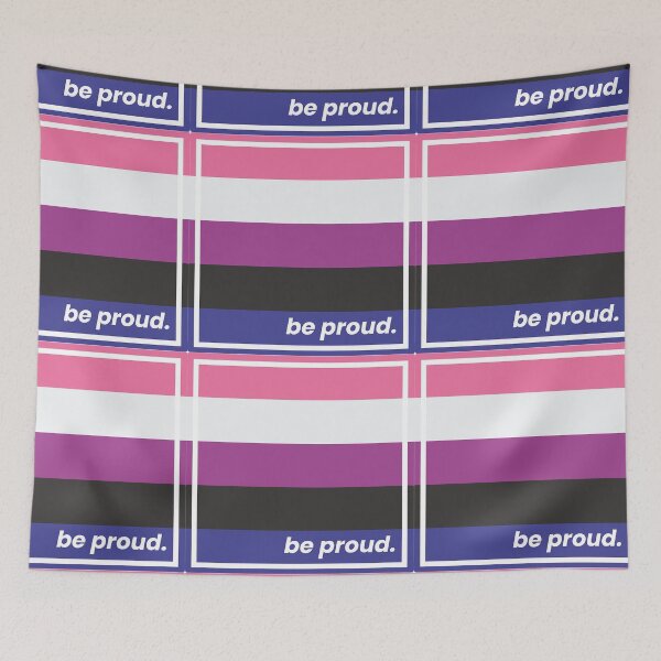 Item preview, Genderfluid Flag Pride Month LGBTQIA designed and sold by StickerbashCo.