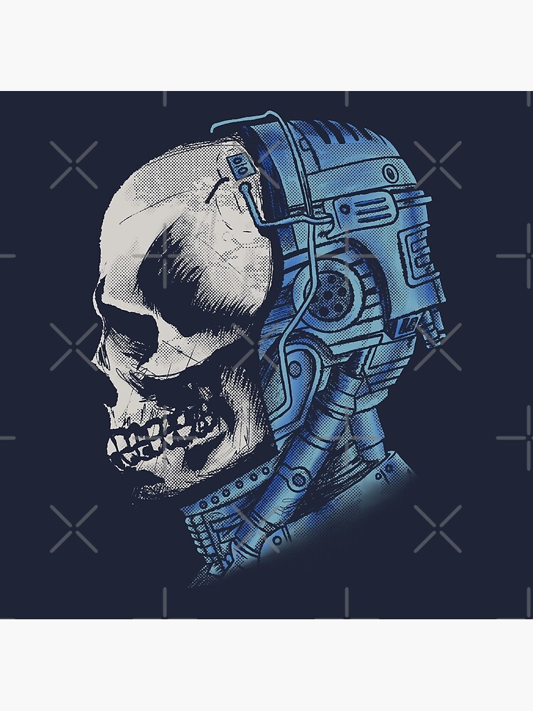 Thumbnail 2 of 2, Postcard, Roboskull designed and sold by TheRandomFactor.