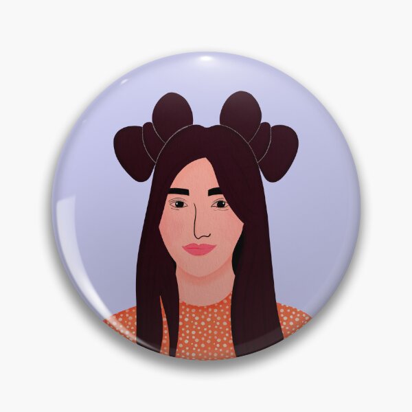 Item preview, Cute Teenage Girl in Half up Top Knot Hairstyle and Polka Dotted Summer Dress designed and sold by NAYANA S KUMAR.