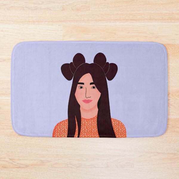 Item preview, Cute Teenage Girl in Half up Top Knot Hairstyle and Polka Dotted Summer Dress designed and sold by NAYANA S KUMAR.