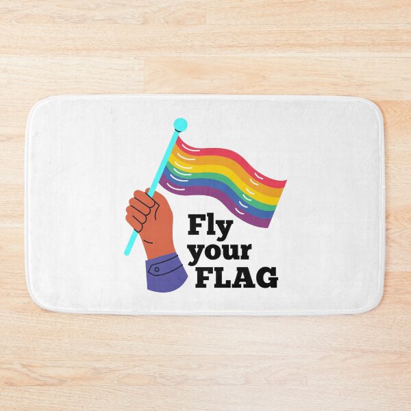 Item preview, Gay and Proud Pride Rainbow Flag Love Wins designed and sold by StickerbashCo.