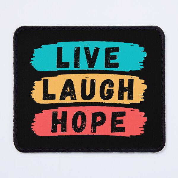 Item preview, Live Laugh Hope - Short Motivational Quote | Colorful Retro Hope Typography designed and sold by Delandor.