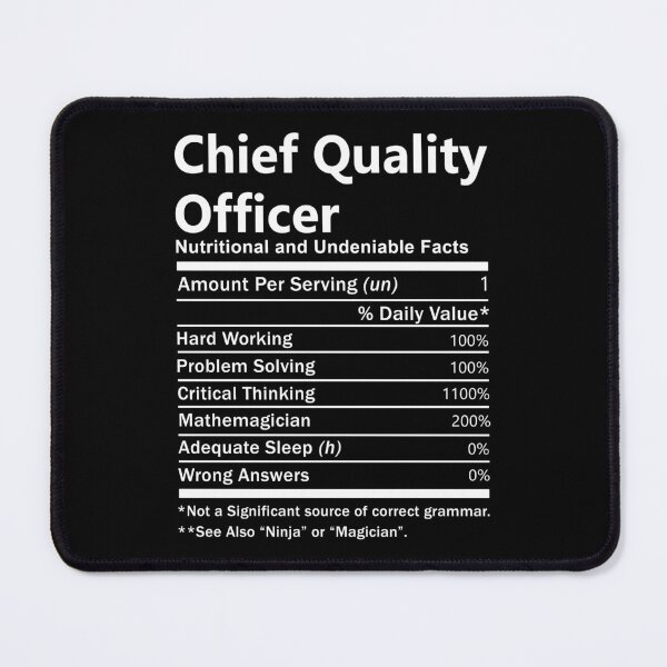 Item preview, Chief Quality Officer T Shirt - Nutrition Factors Job Gift Item Tee designed and sold by wardorion9.