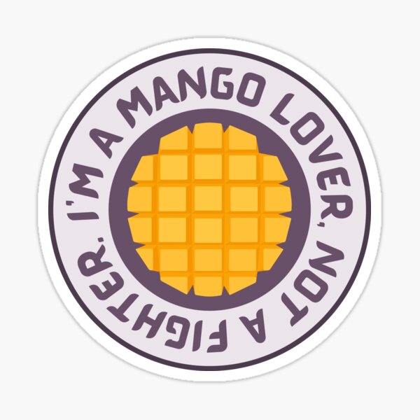 Vista previa del artículo con la obra «SOY UN AMANTE DEL MANGO, NO UN LUCHADOR.», diseñado y vendido por DastardLee.
