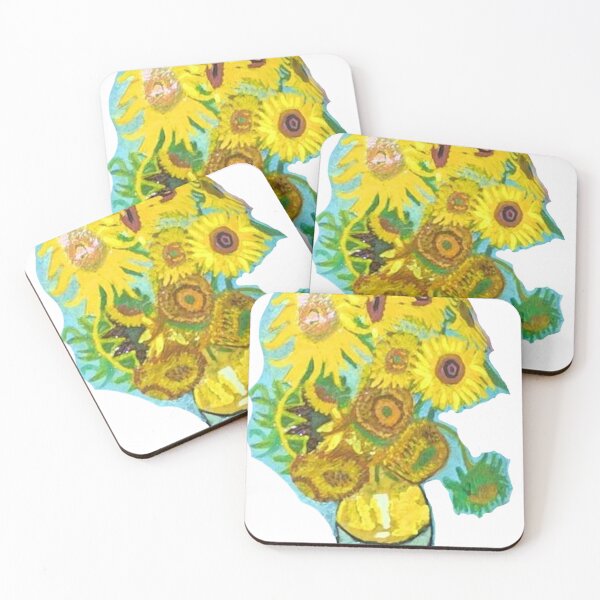 Item preview, Van Gogh Sunflowers hand painted designed and sold by Artandstonesgr.